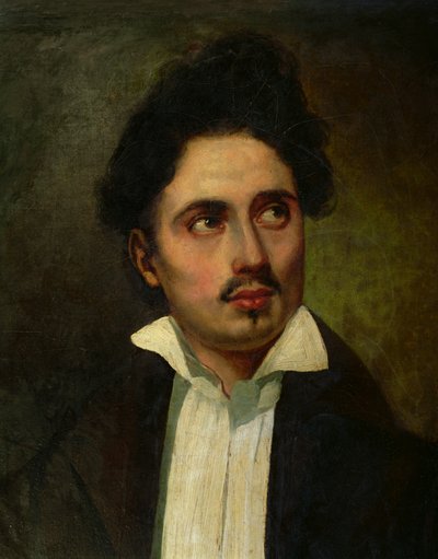 Alexandre Dumas Père (1803-70) jeune homme, vers 1825-30 - Ferdinand Victor Eugene Delacroix